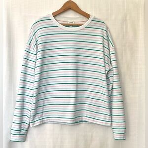 J. Crew Multicolor Striped Sweatshirt